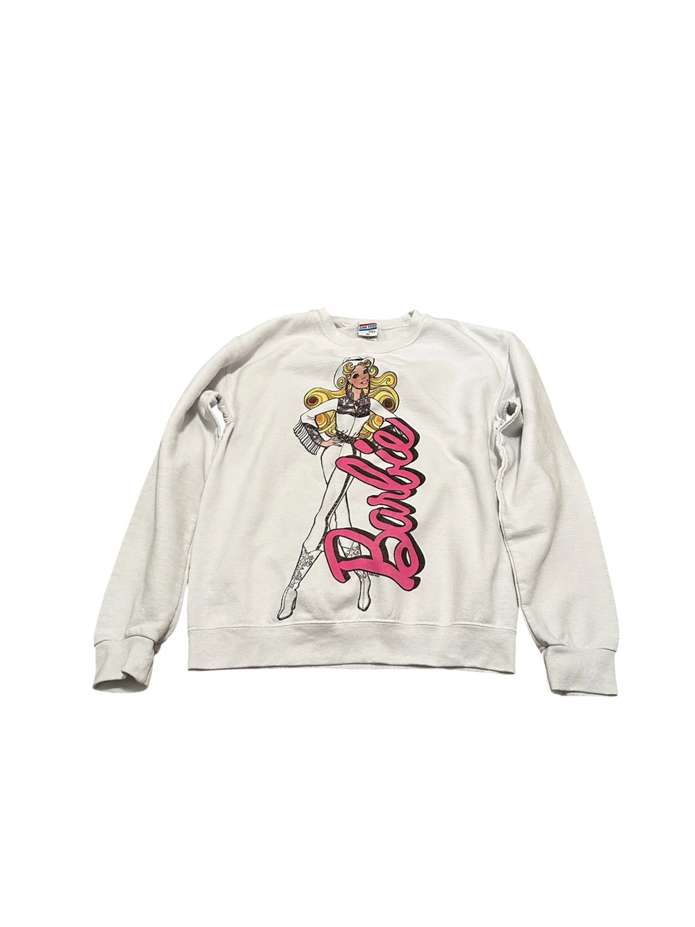Junk Food Cowboy Barbie Flea Market Fleece Sweatshirt Size XS Crewneck Pullover